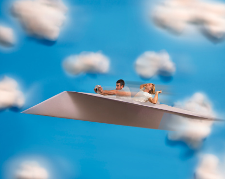 Flying Paper Airplane