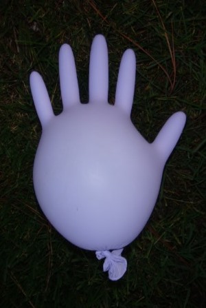 inflated glove