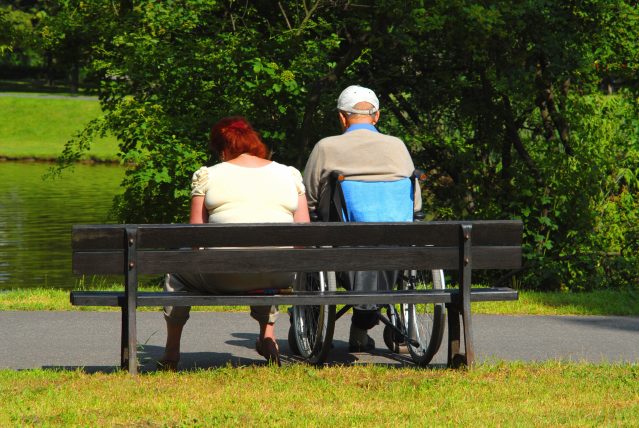 Relaxing in the park